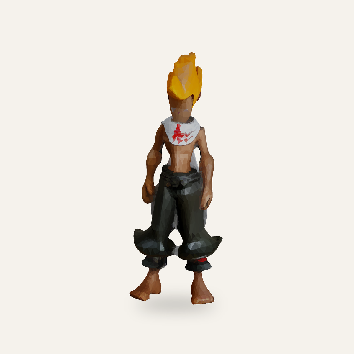 Reconstructed toy — photoreal render